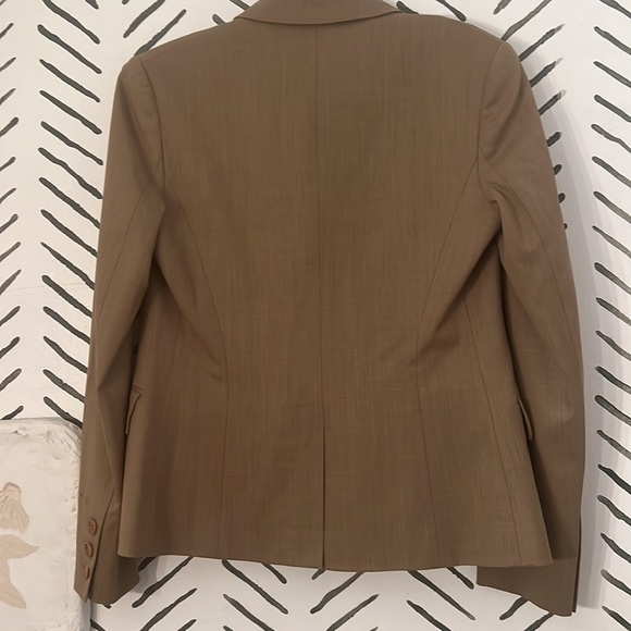 [Theory] BROWN Tailored Single Button Wool Blazer - Picture 13 of 13
